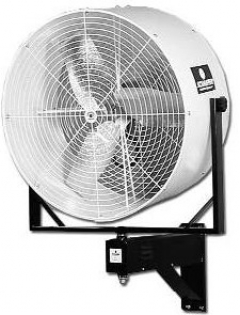 36" Patented Versa-Kool circulation fan with wall mounted oscillation system